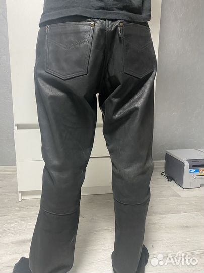 Брюки кожаные