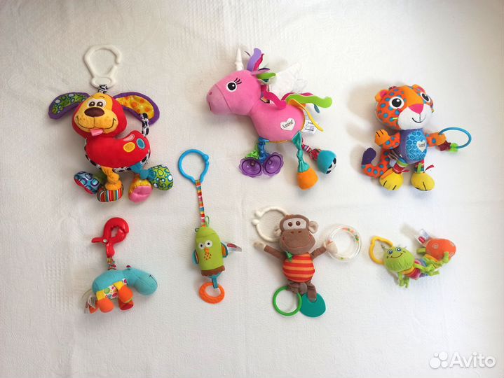 Подвесные мягкие игрушки погремушки для малыша 0-1