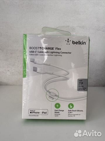 Кабель Belkin boost charge Lighting USB-C 1 метр
