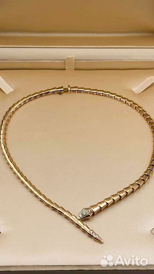 Золотое колье bvlgari serpenti