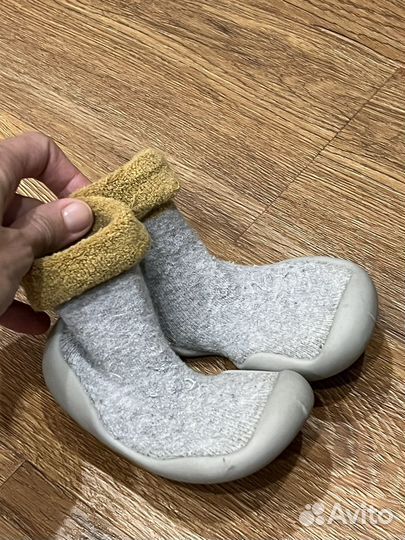 Носочки с резиновой подошвой