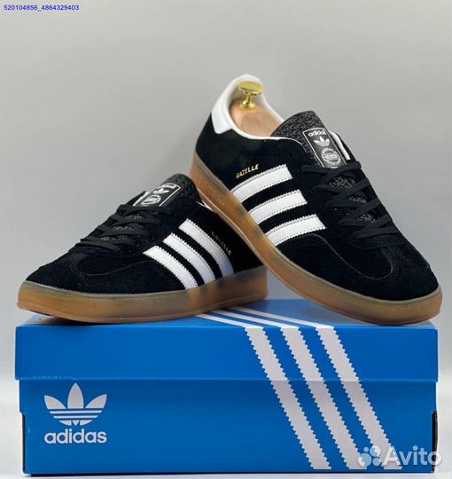 Кроссовки Adidas Gazelle Black (Арт.69009)