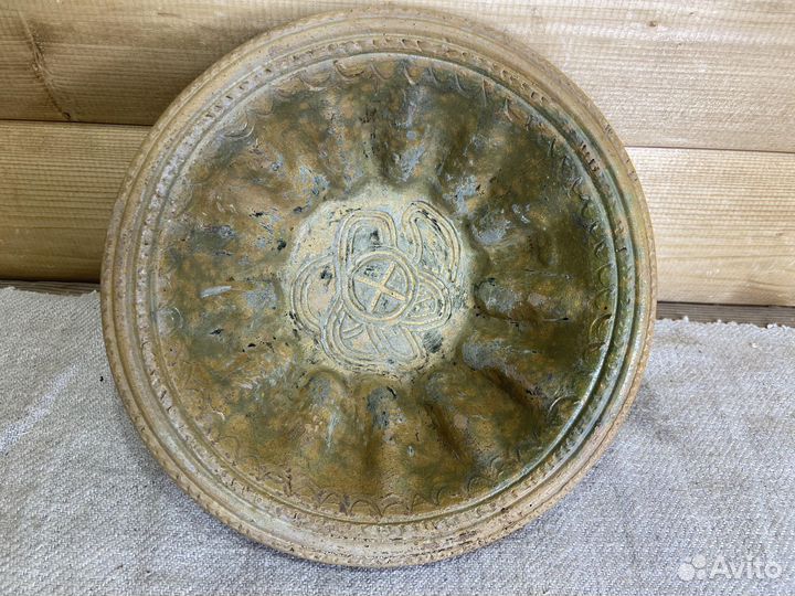 Глиняная Тарелка Для Выпечки 18 Век -19 Век