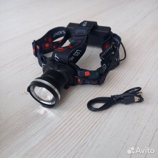 Налобный фонарь аккумуляторный