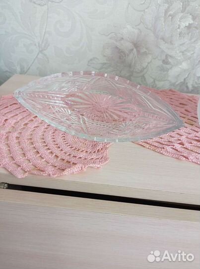 Хрустальная ваза (ладья) СССР