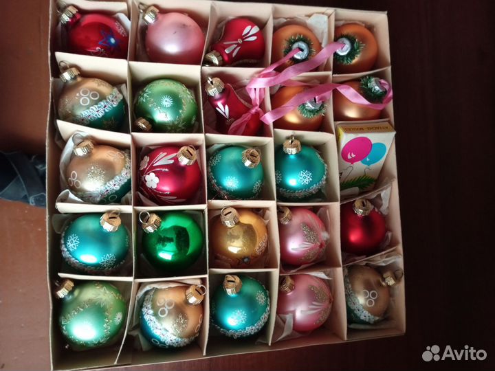 Елочные игрушки СССР(стеклянные). Изготовленов ГДР