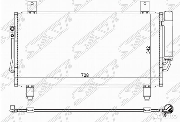 Радиатор кондиционера mitsubishi outlander 12