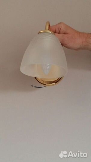 Комплект люстра и бра