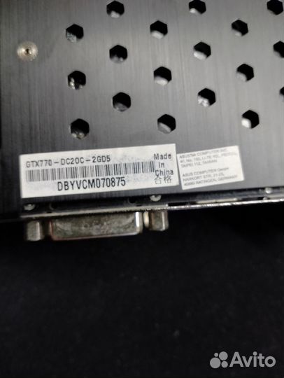 Видеокарта Nvidia geforce gtx 770