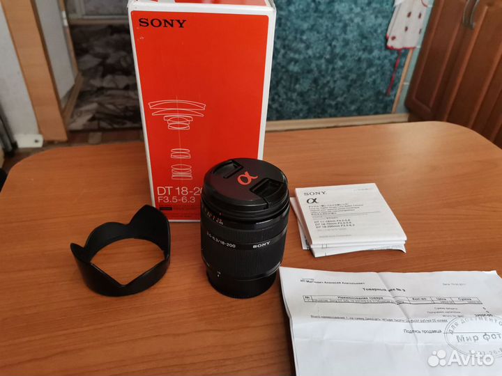 Объектив Sony DT18-200mm F3.5-6.3 для байнета А