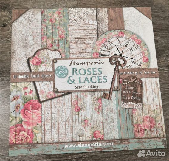 Бумага для скрапбукинга Стамперия