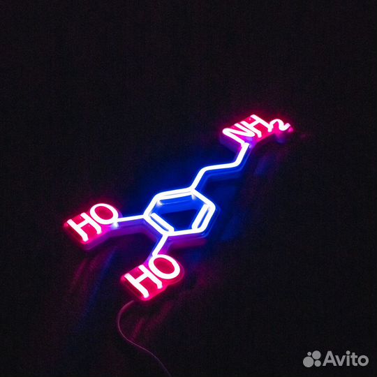 Светильник неон 30х10 см