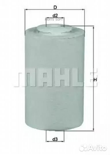 Mahle KX65D Фильтр топливный mahle KX65D