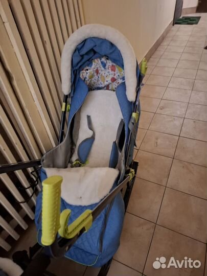 Детские санки коляска с колесами