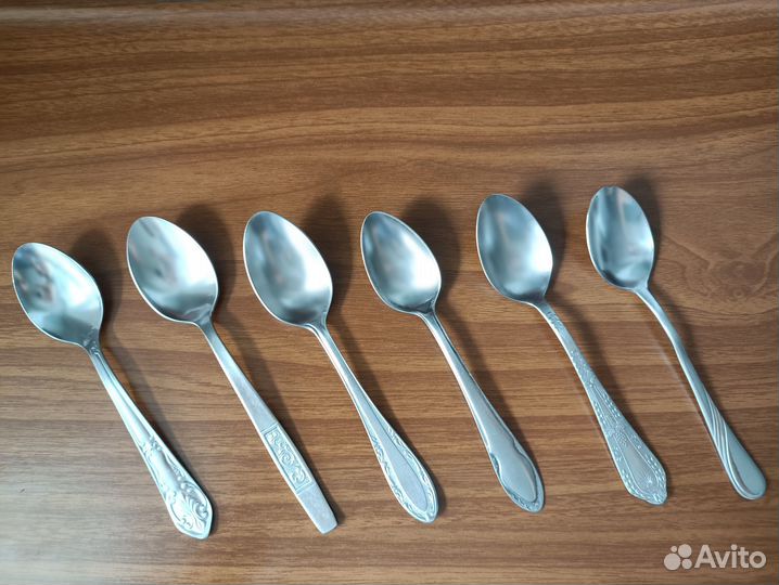 Чайные ложки, много разных