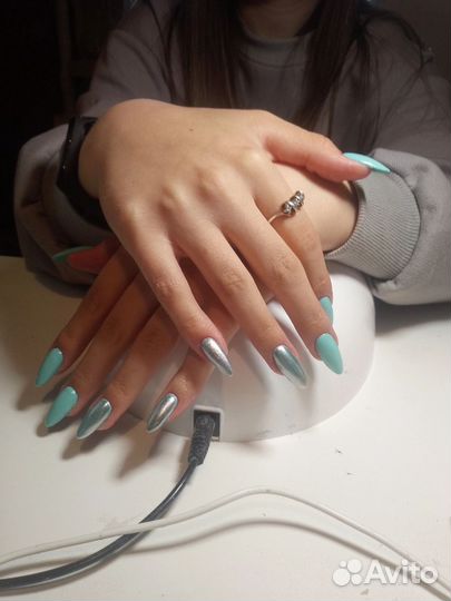 Наращивание ногтей на верхние формы