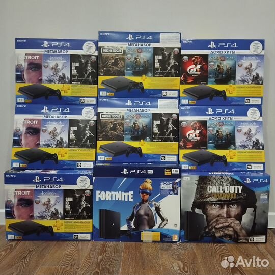 Sony PlayStation 4 Slim / Pro 1tb с играми