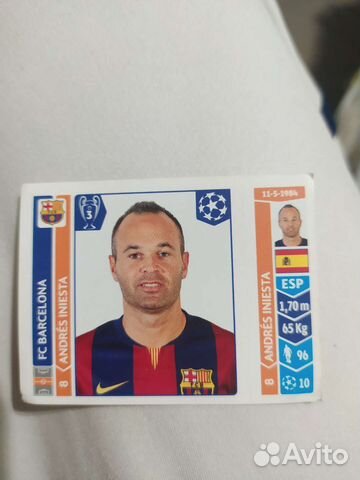 Карточка Андреас Иньеста