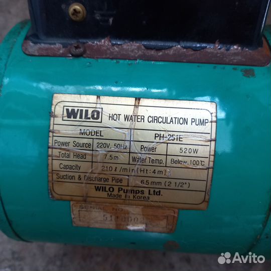 Hot water circulation pump