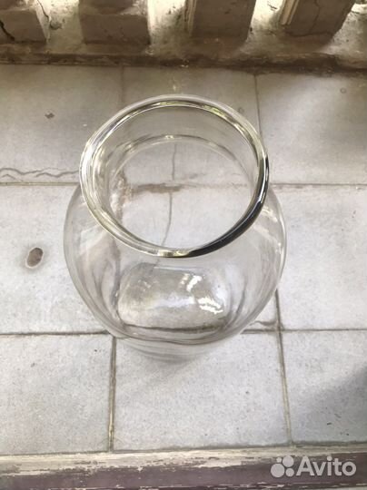 Ваза. Банка. высота 54см. Стекло