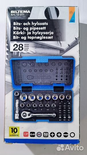 Biltema Набор разъемов и бит 1/4