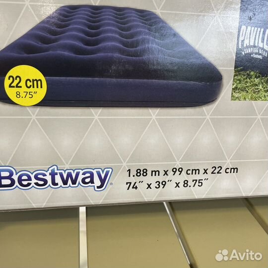 Надувной матрас 99х188х22 Bestway полуторный