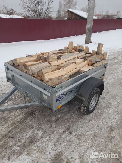 Доставка дров легковым прицепом