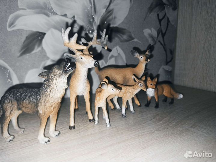 Лесной набор фигурок животных