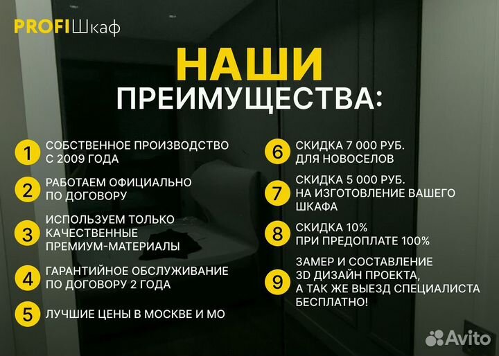 Шкафы встроенные на заказ