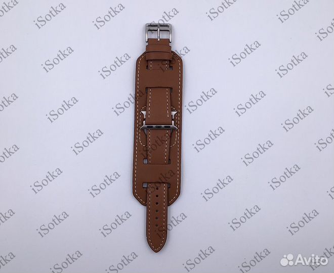 Ремешок Watch Series 38mm/40mm/41mm кожанный широк