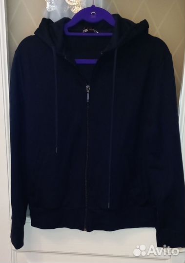 Кофта зипка на молнии с капюшоном Zara
