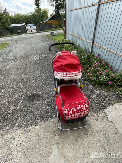 Детские санки коляска