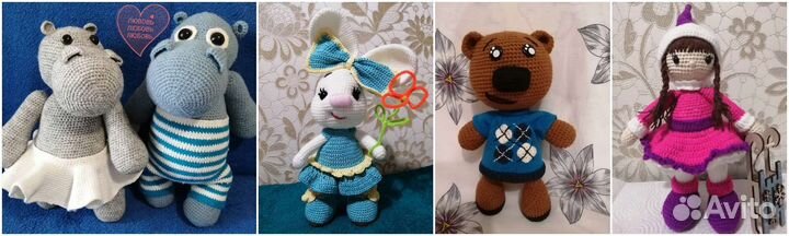 Не повторимая мягкая игрушка, ручная работа