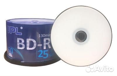 Диски Blu-ray BD-R UPL 25 Gb Full Ink Printable 8х