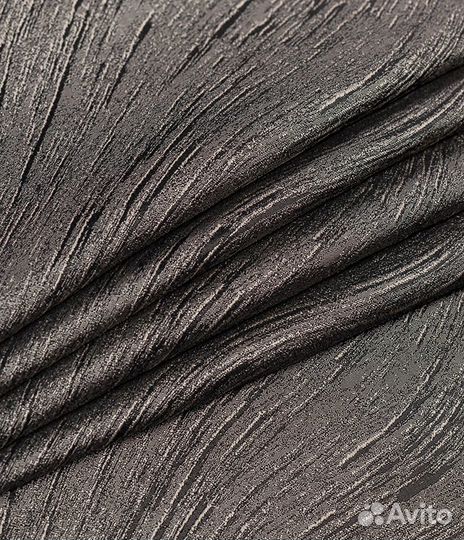 Штора портьерная Бриз 200х260 см чёрно-бежевый 1