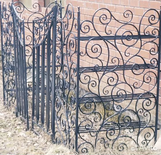 Кованные ворота высота 1м 90 см