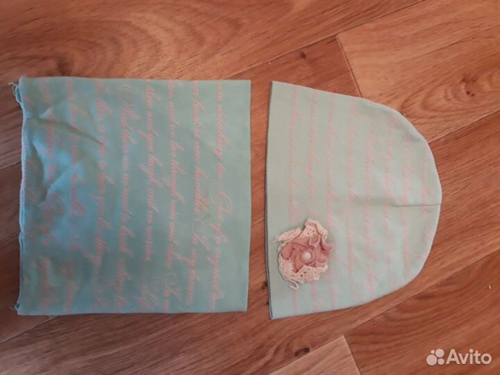 Комплект на девочку снуд и шапка