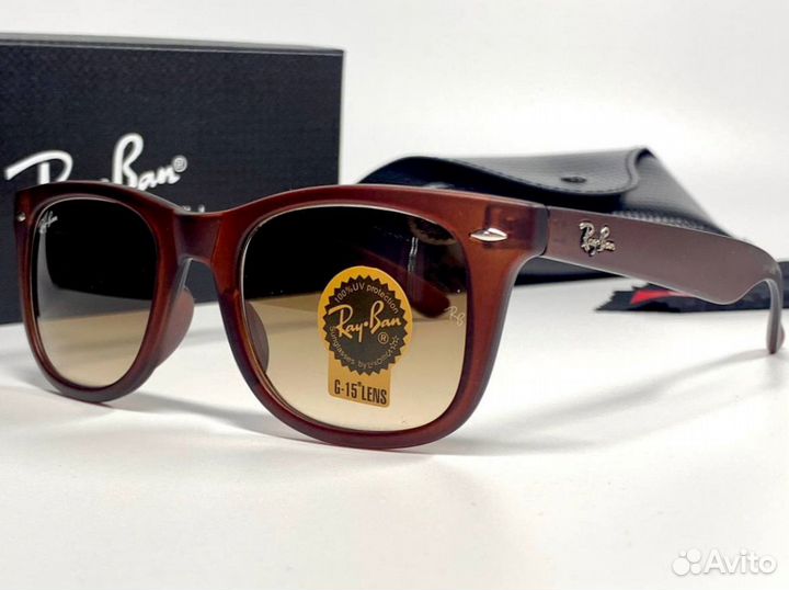 Очки Ray Ban Stories коричневые