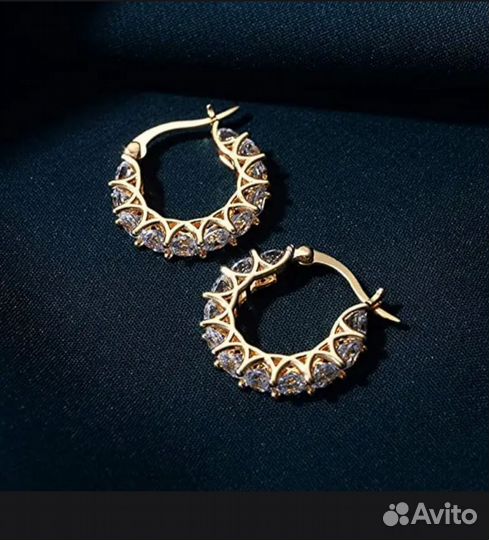 Серьги посеребренные