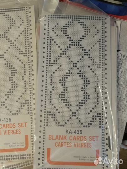 Перфокарты чистые для вязальных машин 24 петли