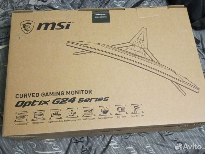 Монитор msi optix g24c4 144hz