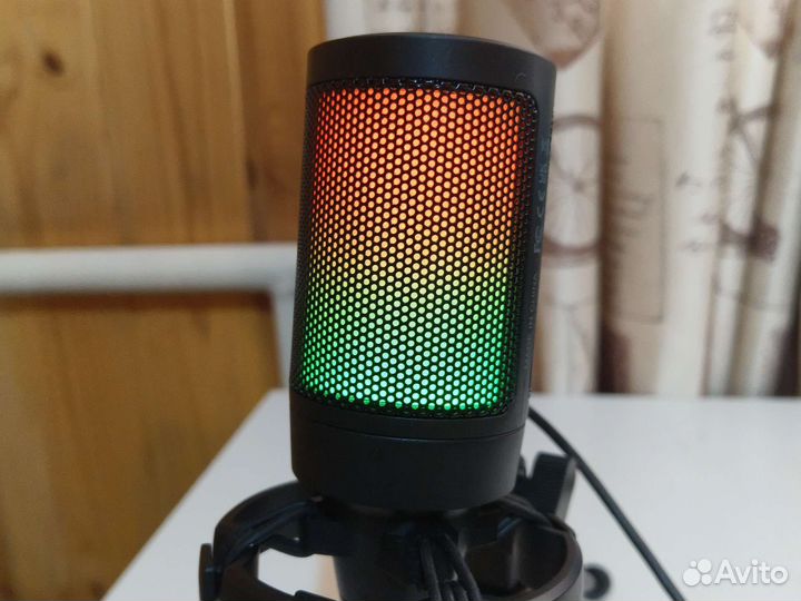 Микрофон Fifine a6v с RGB подсветкой