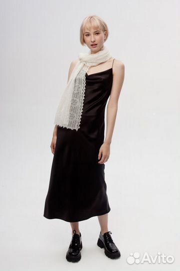 Оренбургский пуховый платок палантин арт П315050-2