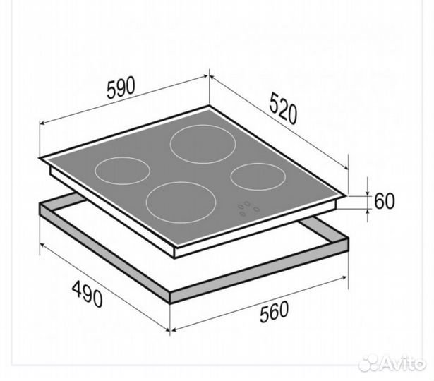 Варочная панель индукционная ZS CIS 219.60 DX