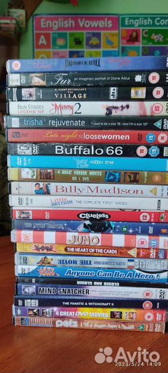 Dvd диски фильмы и мультфильмы на английском языке