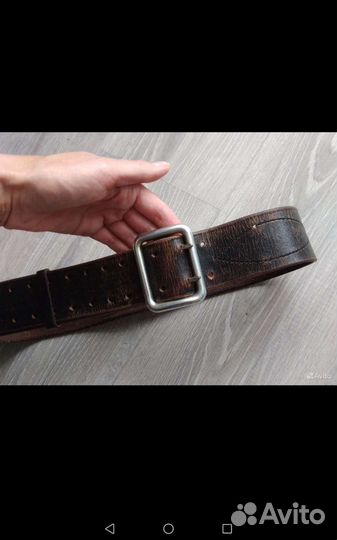 Ремень мвд полиции кожаный