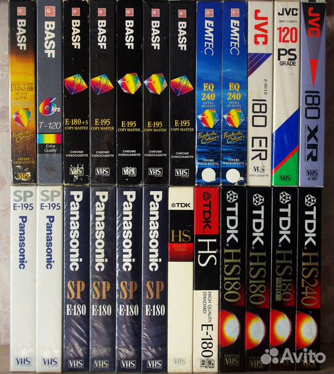 VHS и VHS-C видеокассеты