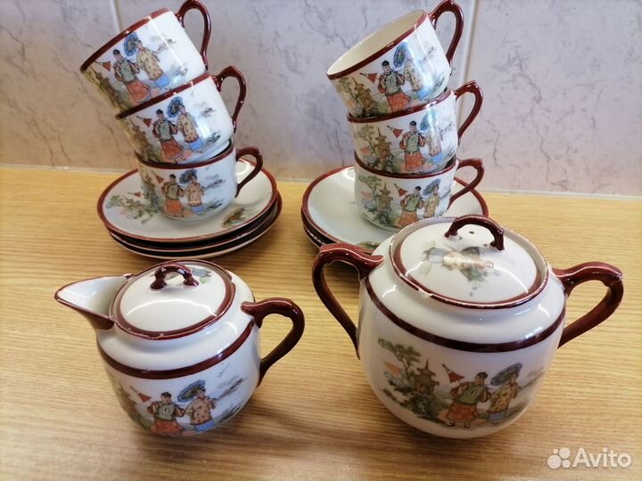 Чайный сервиз дулево 20-30 г.г