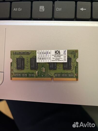 Оперативная память ddr3 для ноутбука 2 gb