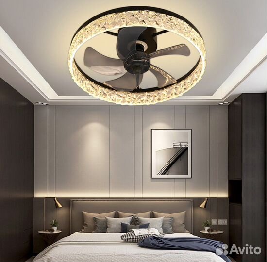 Люстра светодиодная с вентилятором